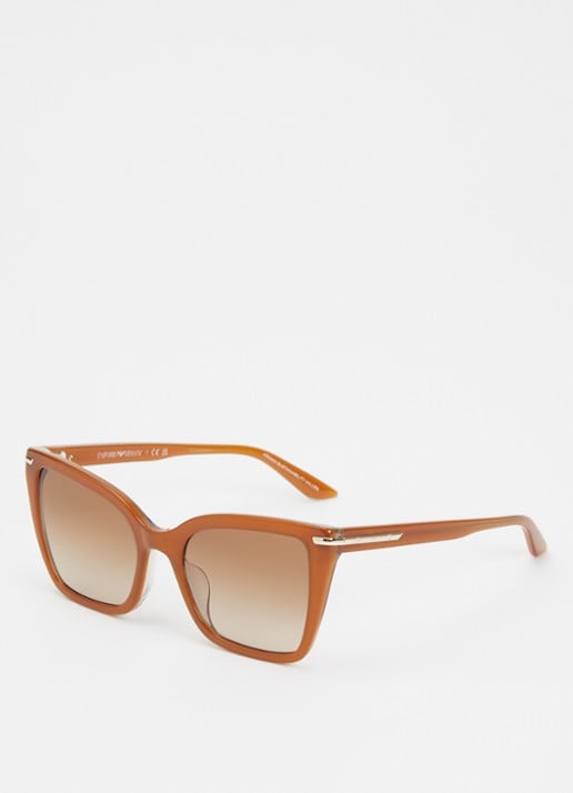 Armani Cat Eye zonnebril EA4273BU - voorkant lichtbruin