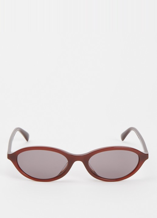 Armani Cat Eye zonnebril EA4281U - detail roodbruin