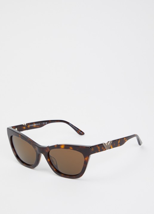 Armani Cat Eye zonnebril RB3767 - voorkant donkerbruin