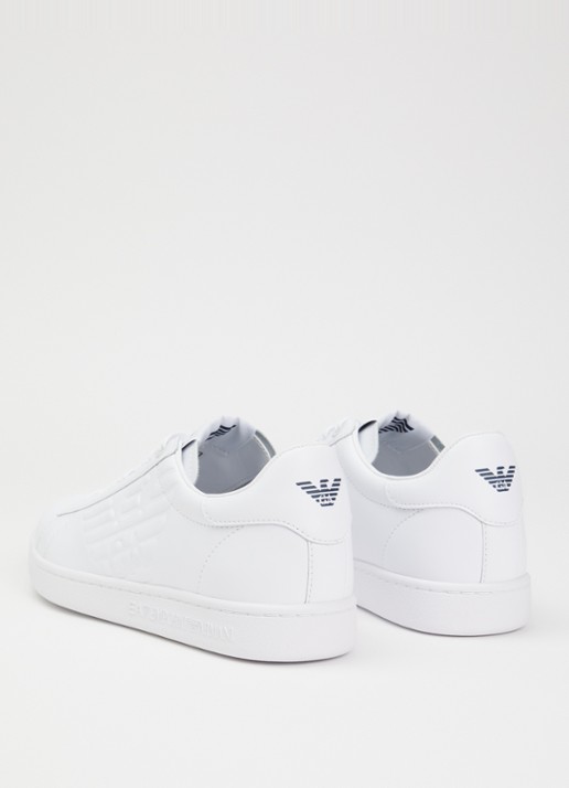 Armani Classic CC sneaker van leer  - achterkant 4 wit