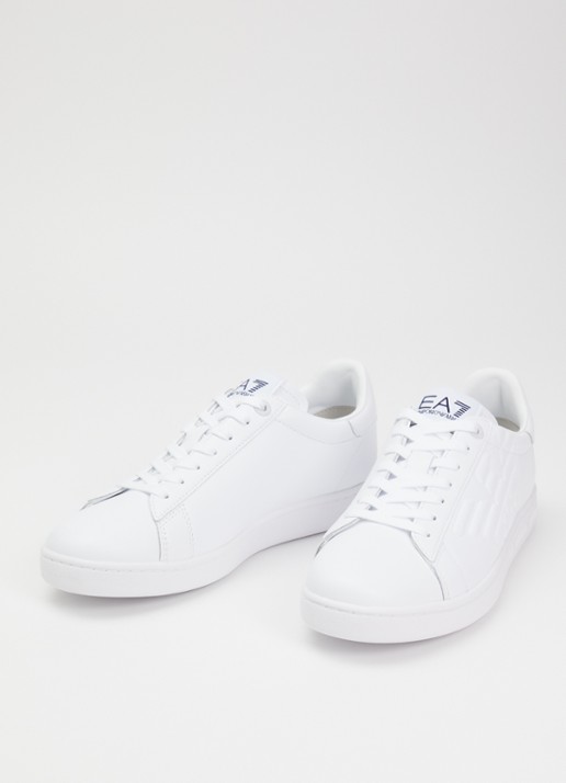 Armani Classic CC sneaker van leer  - detail wit