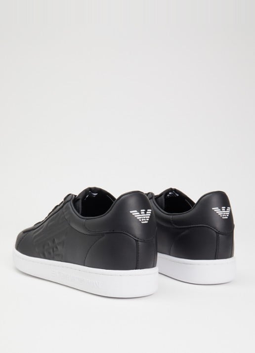Armani Classic CC sneaker van leer  - achterkant 5 zwart