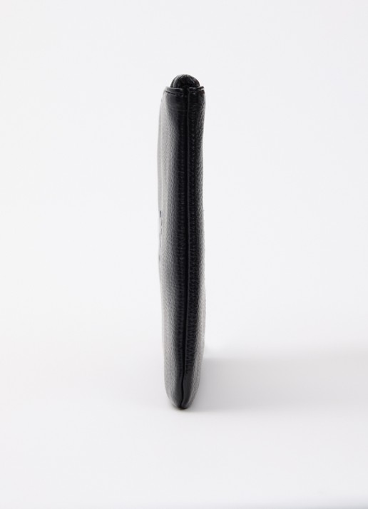 Armani Clutch van imitatieleer met logo - detail 2 zwart