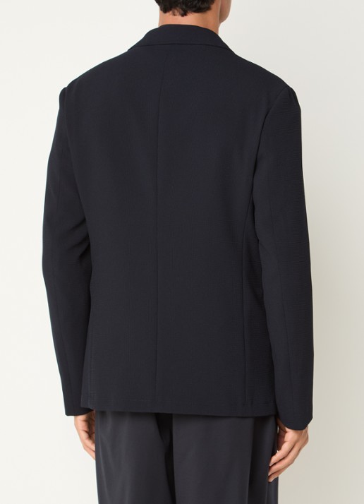 Armani Colbert met structuur - achterkant 4 donkerblauw