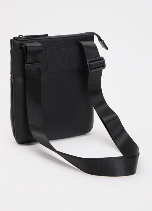Armani Crossbody tas met logo  - achterkant zwart