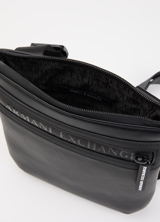 Armani Crossbody tas met logo  - detail 2 zwart