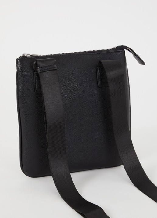 Armani Crossbodytas met logo en verstelbare schouderriem - achterkant zwart