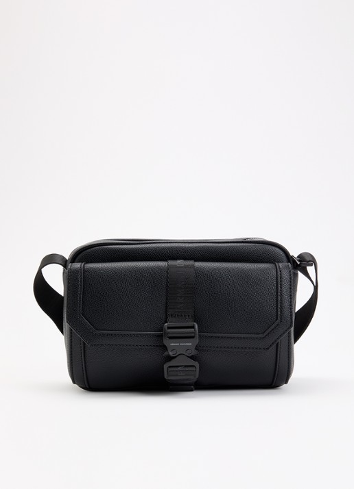 Armani Crossbodytas met logo - voorkant zwart
