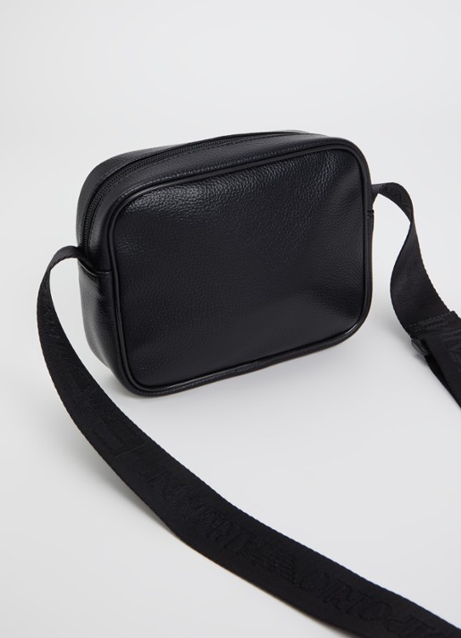 Armani crossbodytas met logo - achterkant zwart