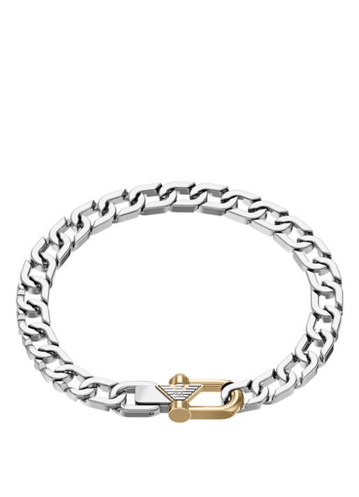 Armani Eagle Logo armband EGS3370040 - detail 2 zilver