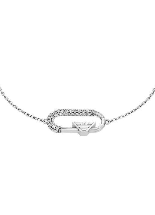 Armani Eagle Logo armband EGS3402040 - detail 2 zilver