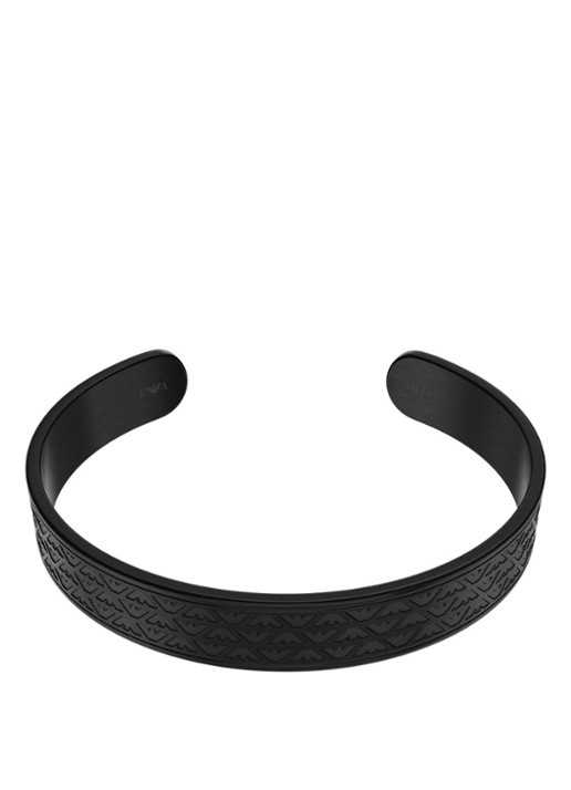 Armani Eagle Logo bangle EGS3383001 - voorkant 3 zwart