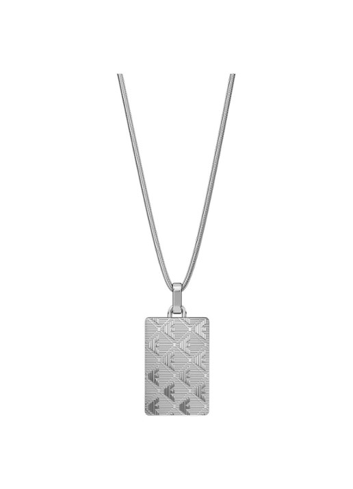 Armani Eagle Logo ketting EGS3362040 - voorkant zilver