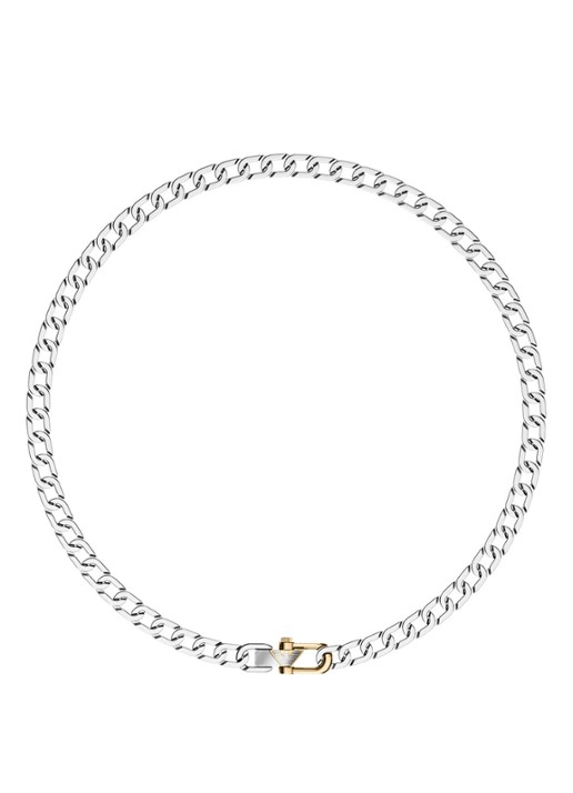 Armani Eagle Logo ketting EGS3372040 - detail zilver