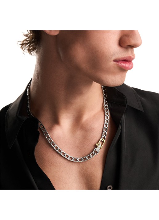 Armani Eagle Logo ketting EGS3372040 - detail 2 zilver