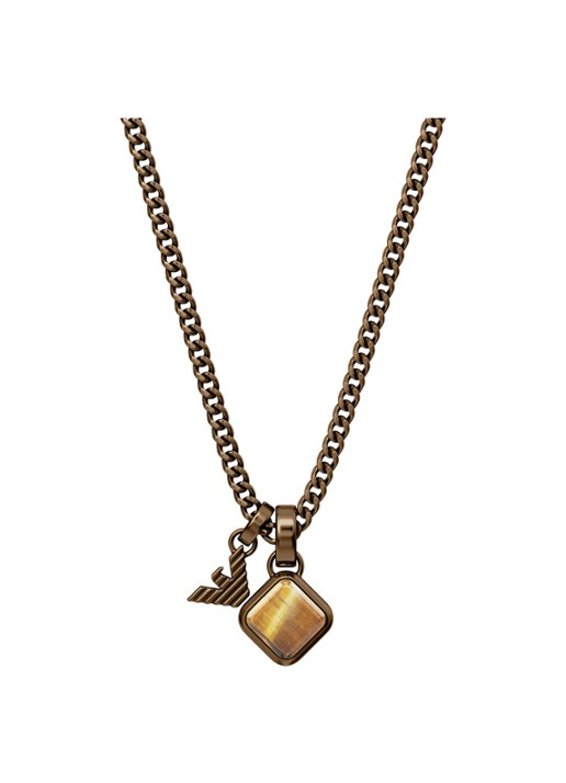 Armani Eagle Logo ketting EGS3380251 - voorkant goud