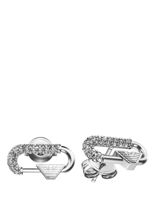 Armani Eagle Logo oorstekers EGS3403040 - detail 3 zilver