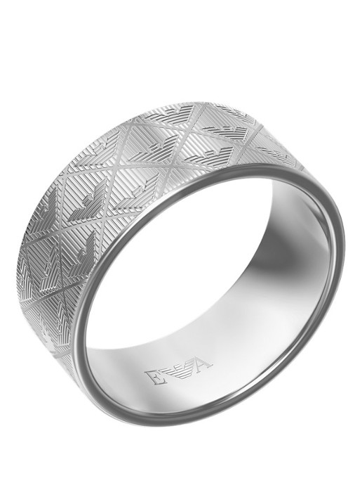 Armani Eagle Logo ring EGS3361040 - detail 3 zilver