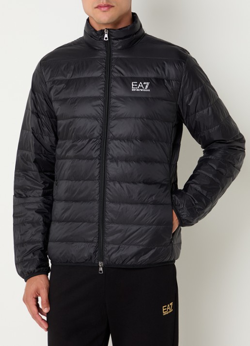 Armani Gewatteerd jack met donsvulling en logo