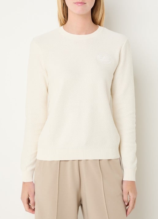 Armani Grofgebreide pullover met logo