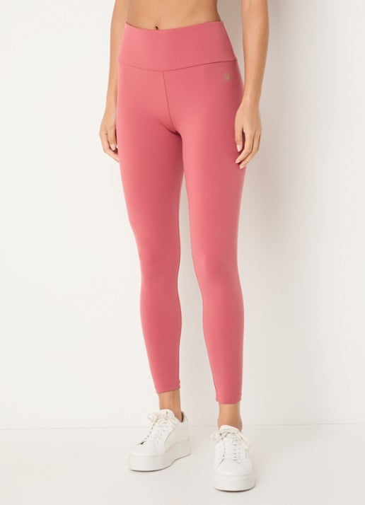 Armani High waist skinny fit legging met logo - detail koraalroze