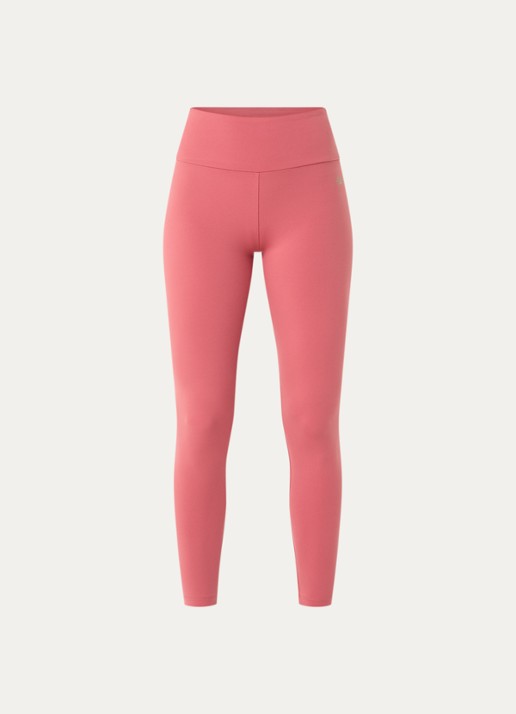 Armani High waist skinny fit legging met logo - voorkant 4 koraalroze