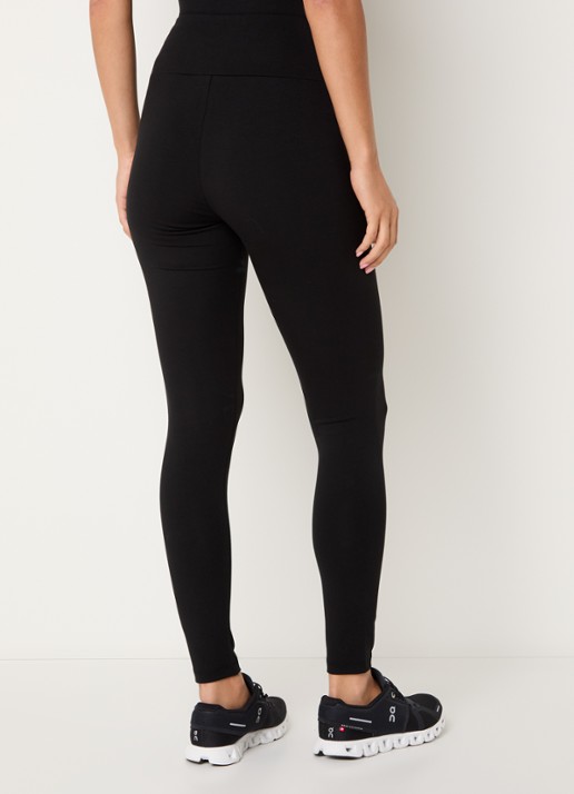 Armani High waist skinny fit trainingslegging met logo - achterkant zwart