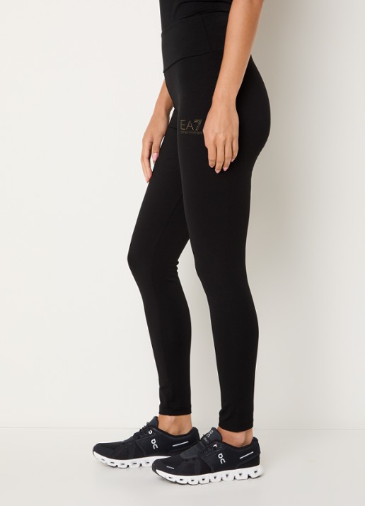 Armani High waist skinny fit trainingslegging met logo - detail 3 zwart