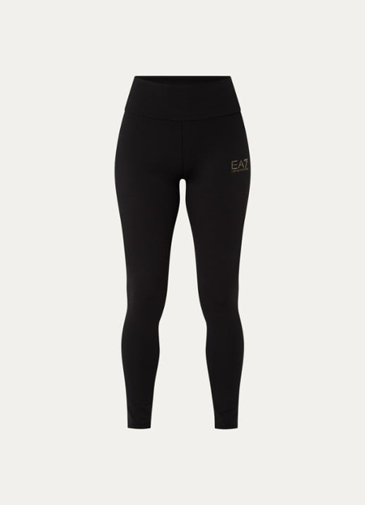 Armani High waist skinny fit trainingslegging met logo - voorkant 4 zwart