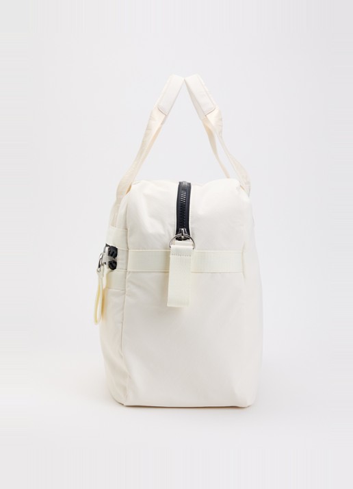 Armani Holdall weekendtas met afneembare schouderriem - detail 3 creme