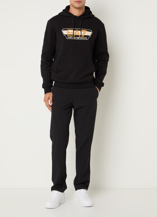 Armani Hoodie met 3D logoprint - voorkant 3 zwart