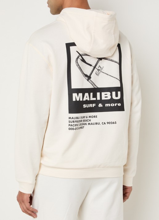 Armani Hoodie met logo- en backprint