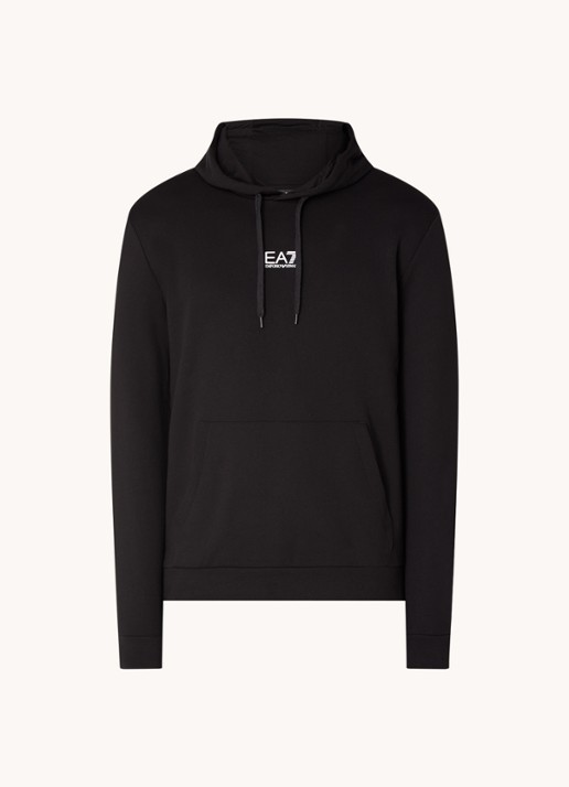 Armani Hoodie met logo - voorkant 4 zwart