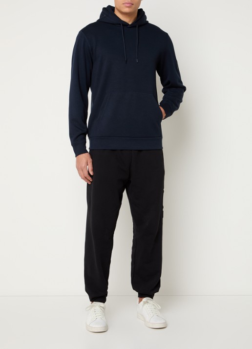 Armani Hoodie met logo - voorkant 5 donkerblauw