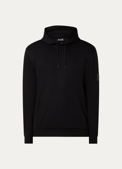 Armani Hoodie met logo - voorkant 4 zwart