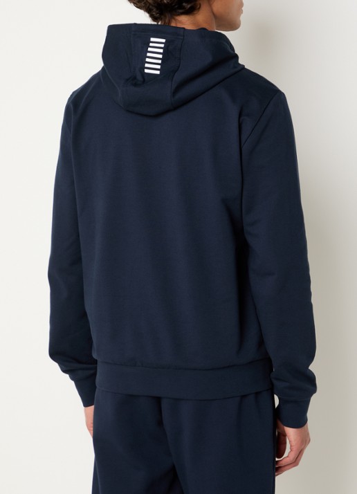 Armani Hoodie met logo - achterkant donkerblauw