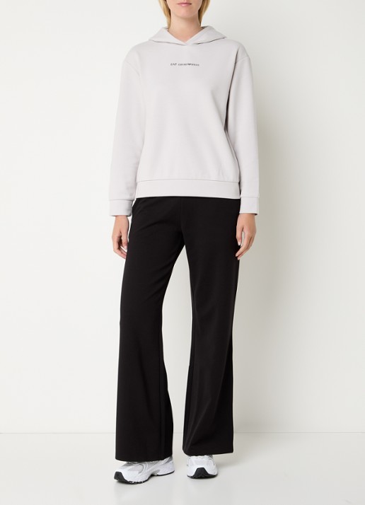 Armani Hoodie met logo - voorkant 4 lichtgrijs