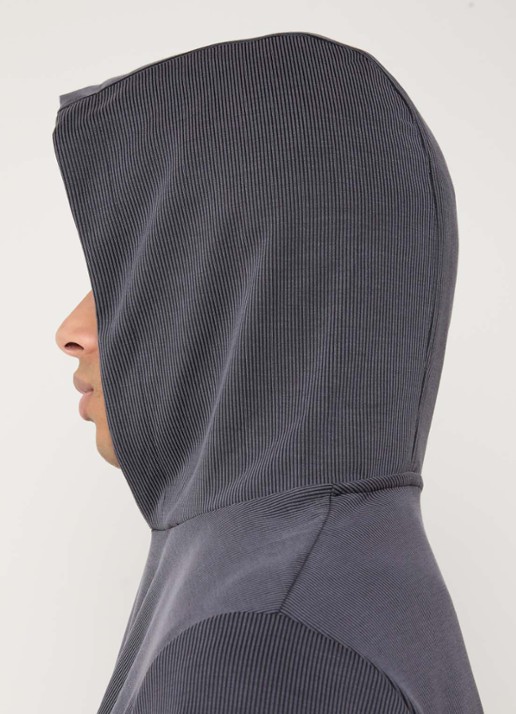 Armani Hoodie met logo - detail 2 antraciet