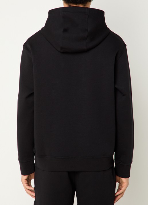 Armani Hoodie met logoborduring - achterkant 5 zwart