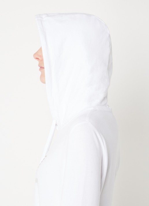 Armani Hoodie met logoprint - detail 5 wit