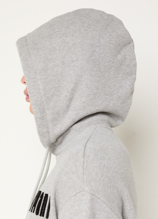 Armani Hoodie met logoprint - detail 5 grijsmele