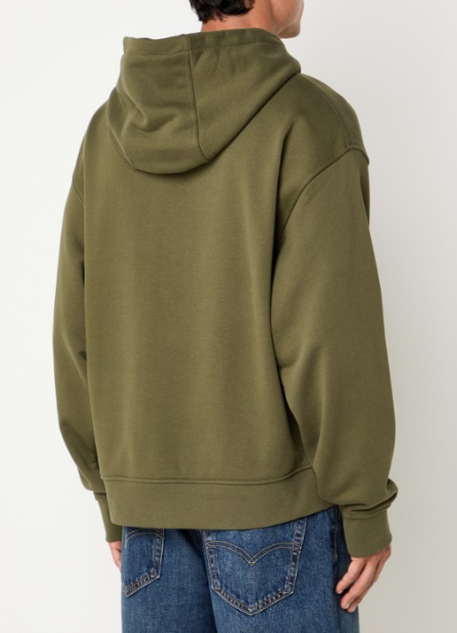 Armani Hoodie met logoprint - achterkant 3 donkergroen