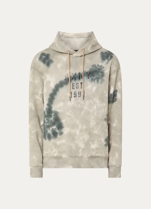 Armani Hoodie met print - voorkant 4 grijs