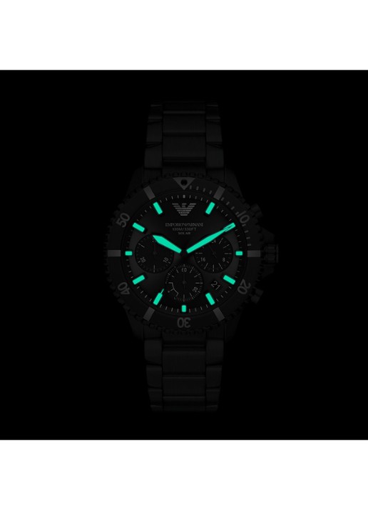 Armani Horloge AR11784 - detail 4 zwart