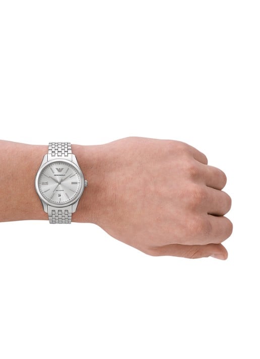 Armani Horloge AR60076 - detail 4 zilver