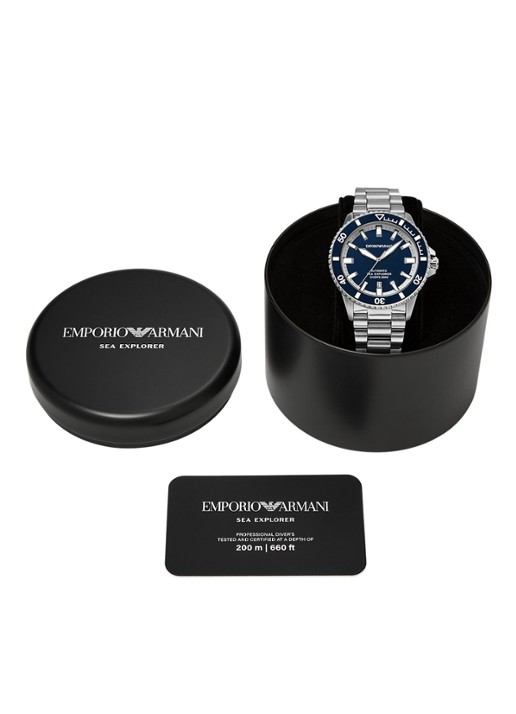 Armani Horloge AR60087 - detail 4 zilver