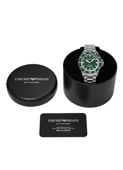 Armani Horloge AR60088 - detail 4 zilver