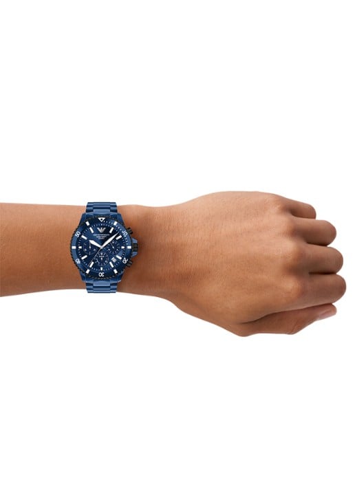 Armani Horloge AR70024 - detail 5 blauw
