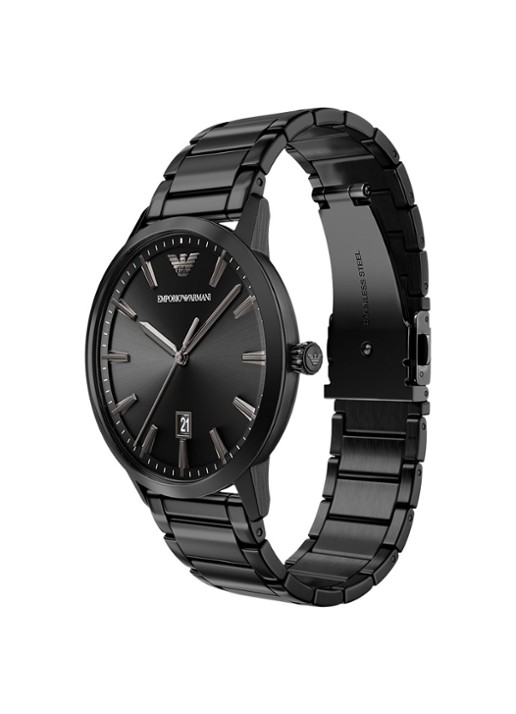Armani Horloge AR70025 - detail 4 zwart
