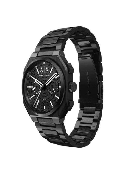 Armani Horloge AX1478 - detail 5 zwart